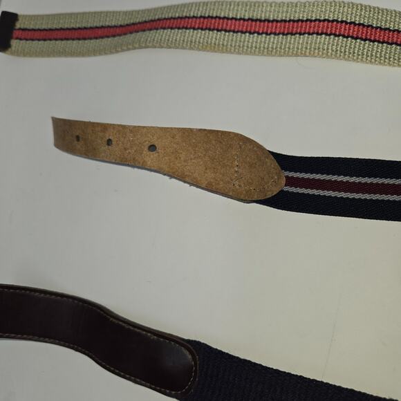 Vintage Children's Belt Lot of 5 Woven Elastic Leather 24" to 26" Adjustable - Picture 14 of 16